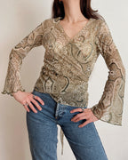 Mesh wrap top (XS-L)
