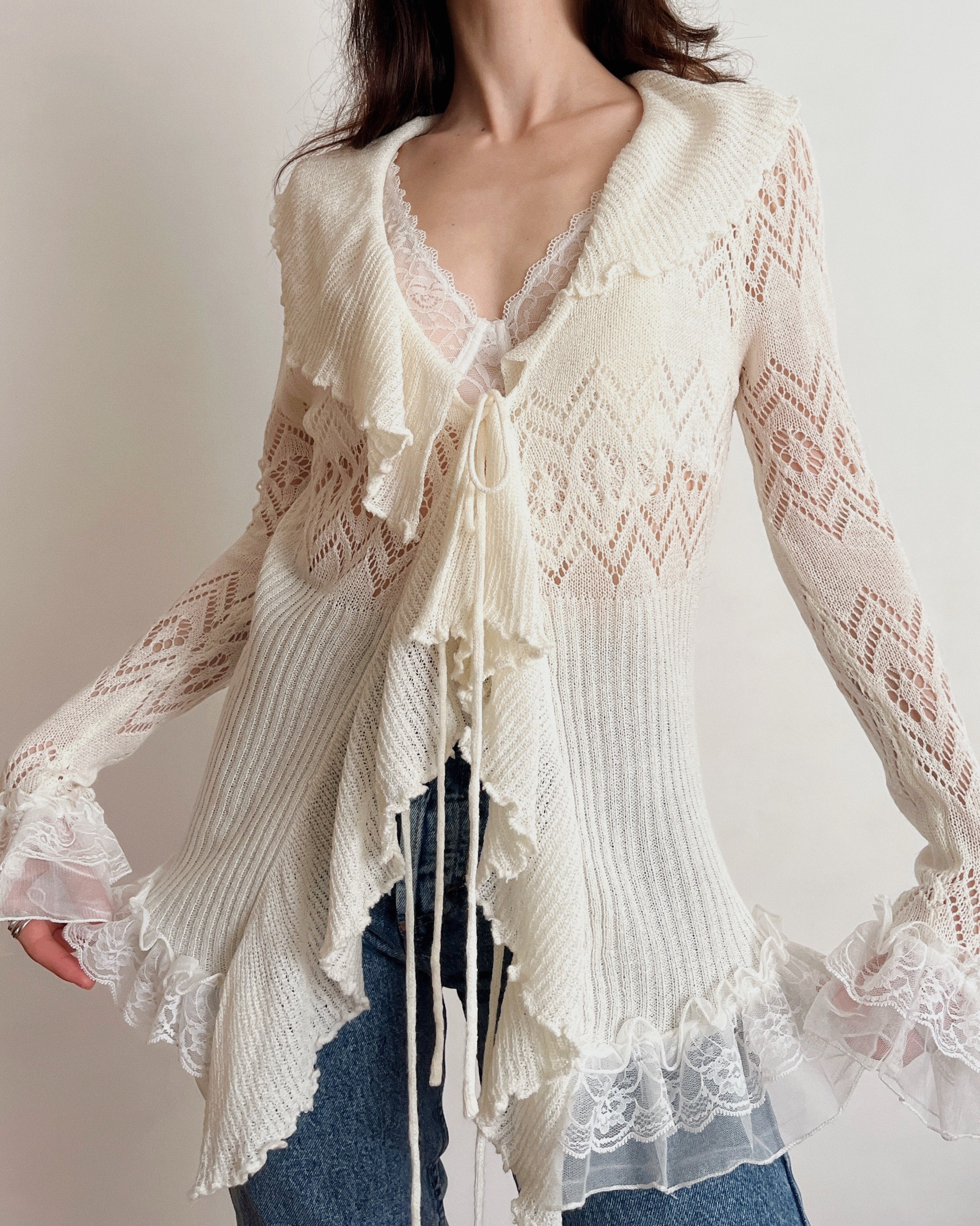 Asymmetric fairy cardigan (XS/S)