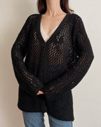 Heavy knit cardigan (M)