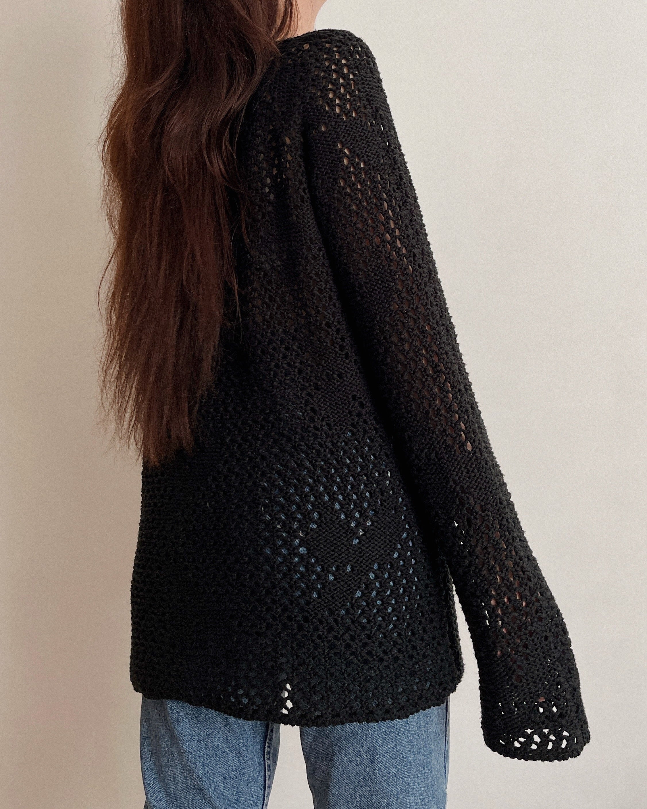 Heavy knit cardigan (M)