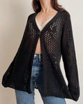 Heavy knit cardigan (M)