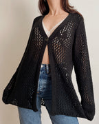 Heavy knit cardigan (M)
