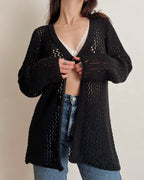 Heavy knit cardigan (M)