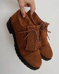Brown suede loafer (38)