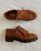 Brown suede loafer (38)