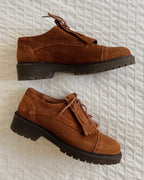 Brown suede loafer (38)