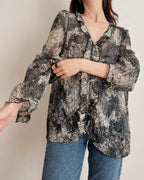 Vintage mesh blouse (L/XL)