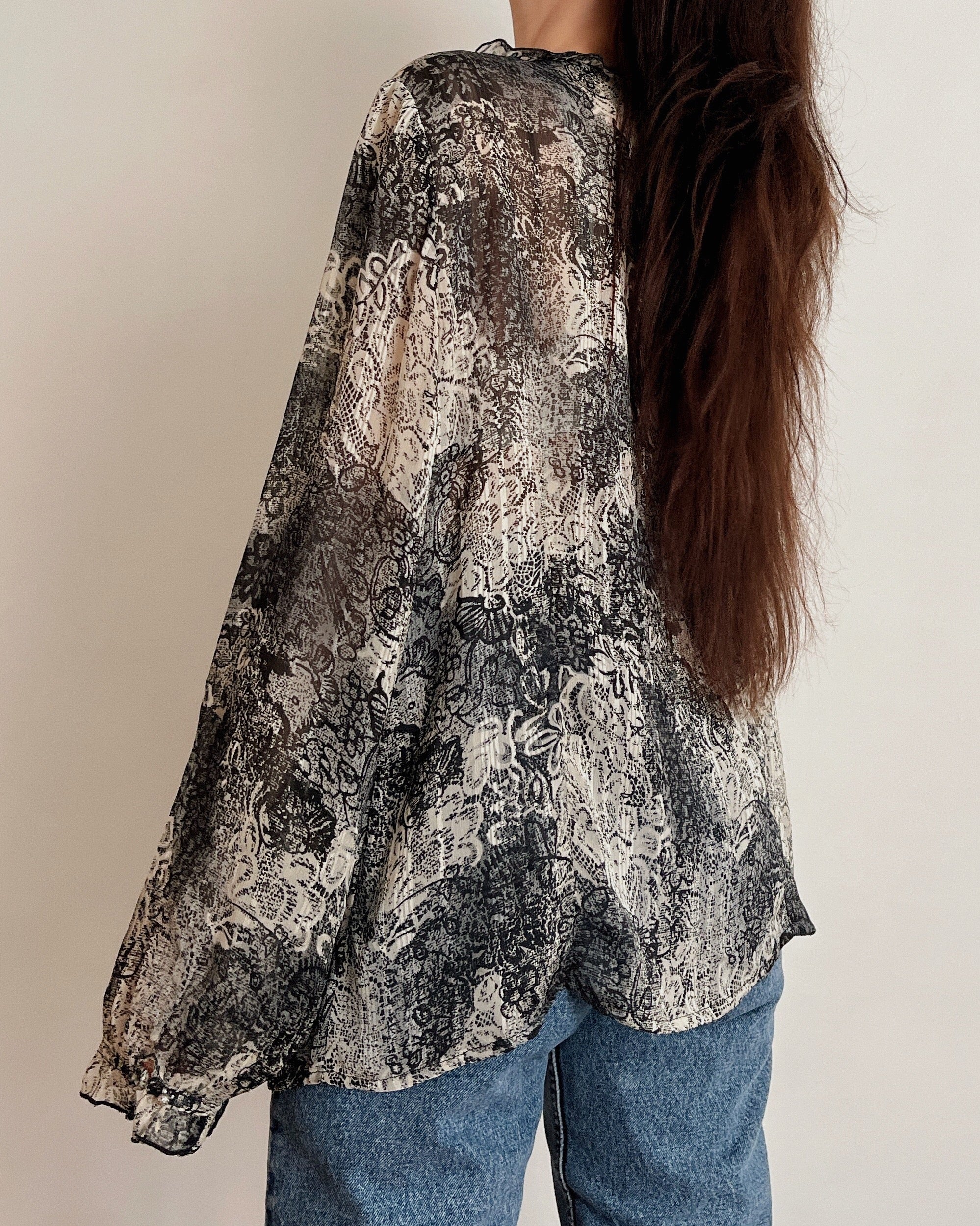 Vintage mesh blouse (L/XL)