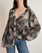 Vintage mesh blouse (L/XL)