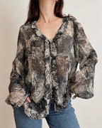 Vintage mesh blouse (L/XL)