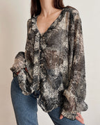 Vintage mesh blouse (L/XL)