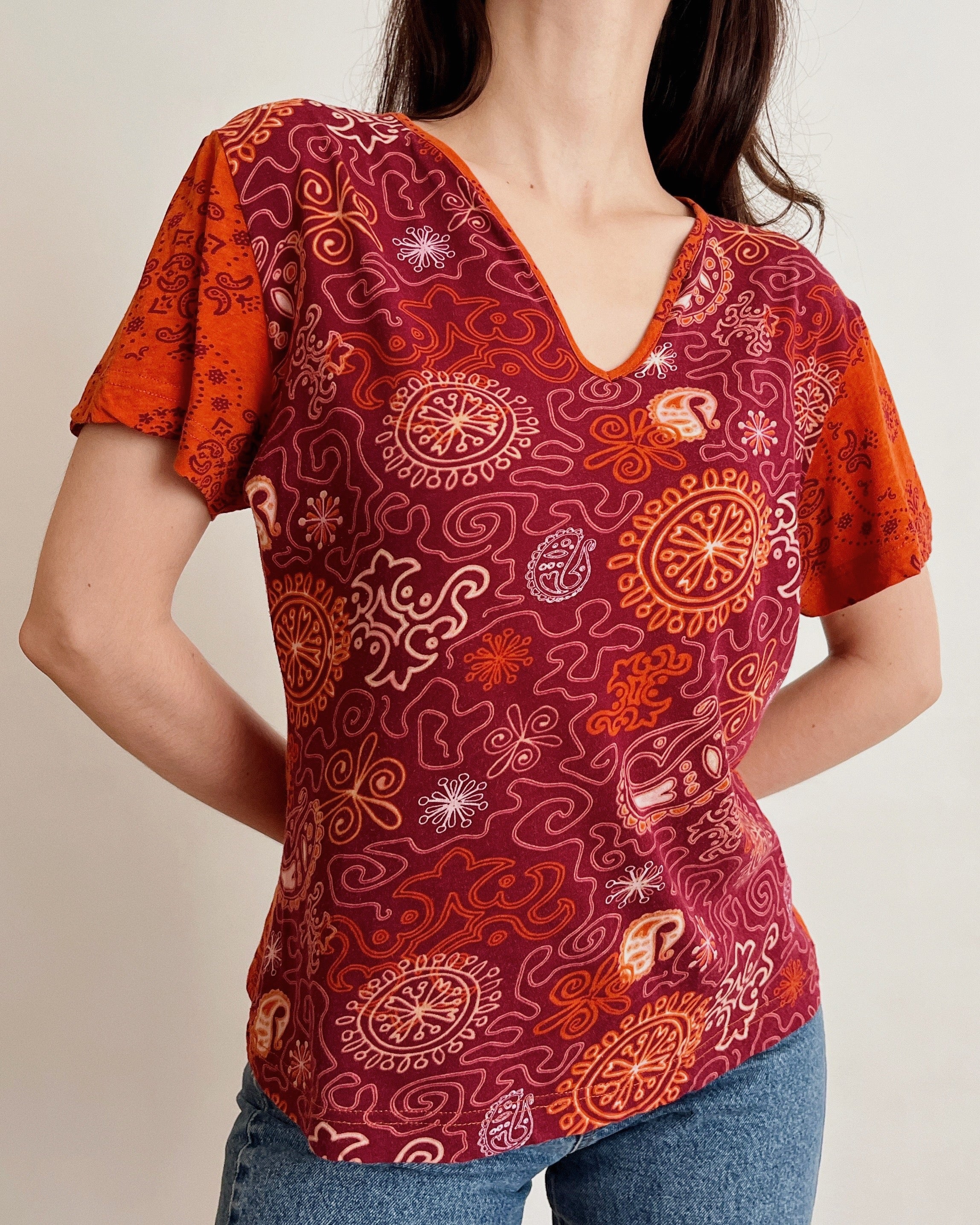100% cotton vintage top (L)