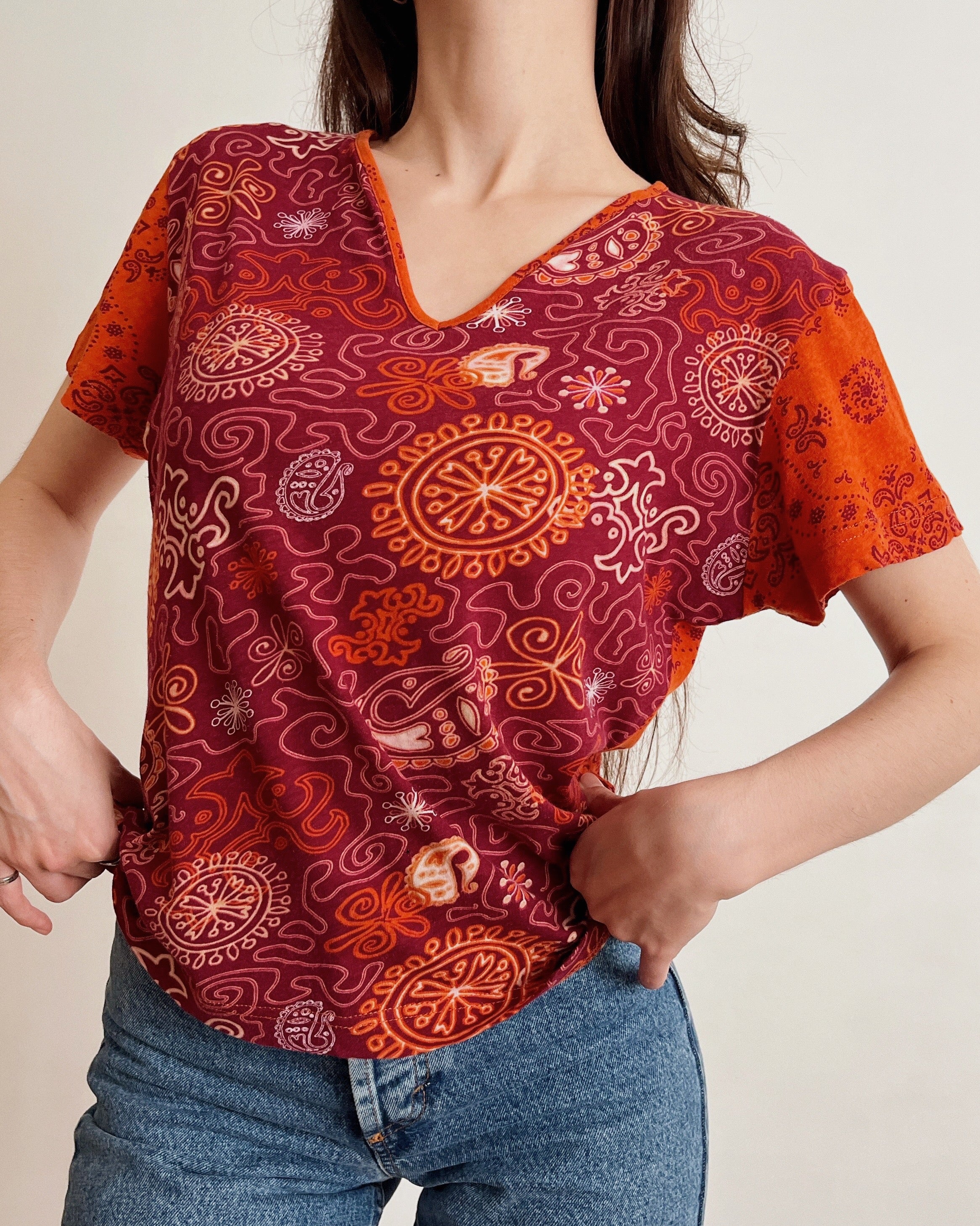 100% cotton vintage top (L)
