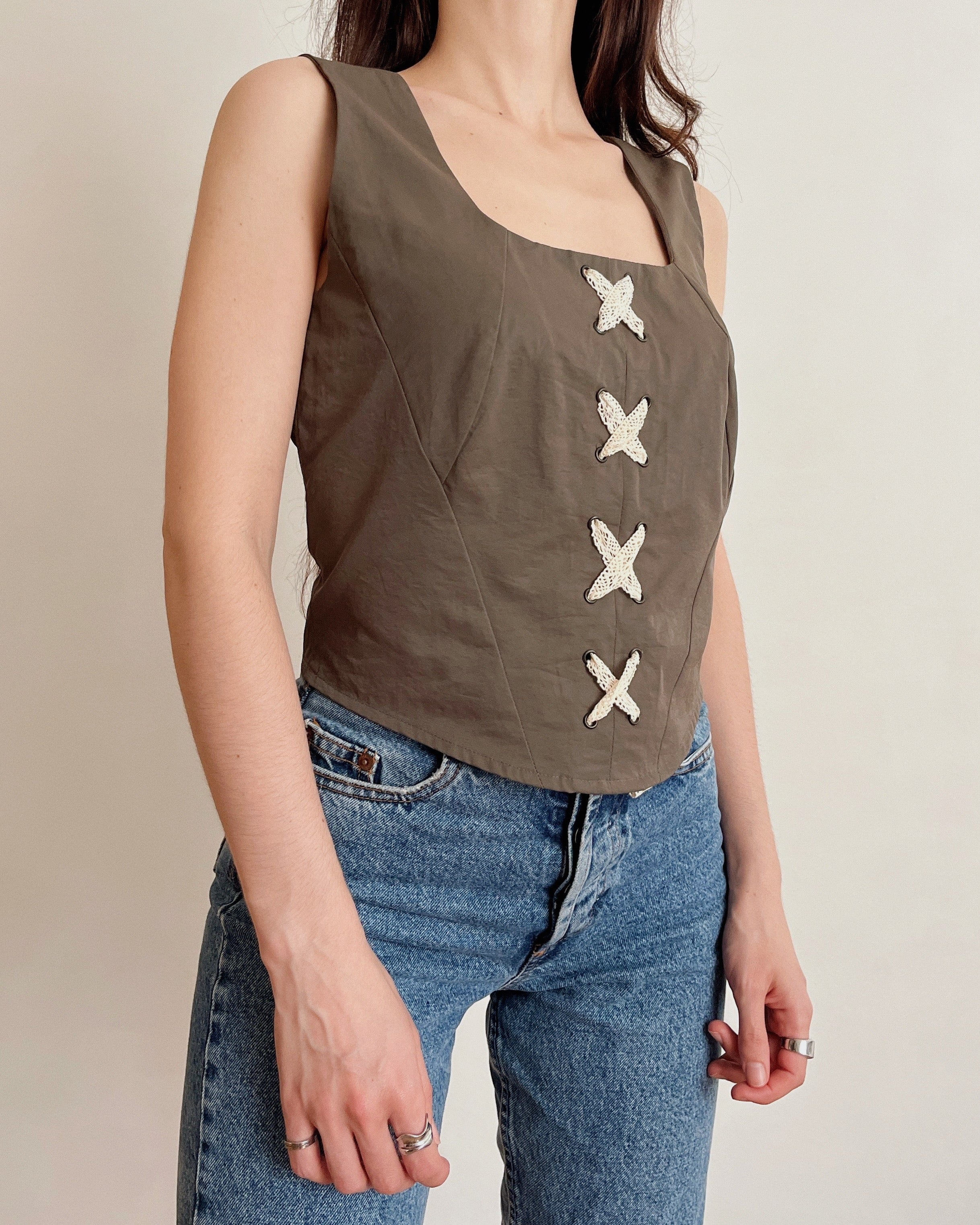 Vintage corset top (M)