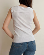 Asymmetric collar top (S/M)