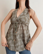 100% cotton halter top (M/L)