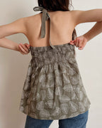 100% cotton halter top (M/L)