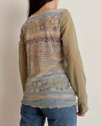 Long sleeve mesh top (M-XL)