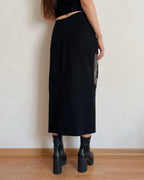 Vintage asymmetric maxi skirt (M/L)