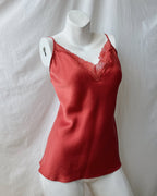 100% silk cami top (L)