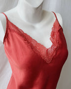 100% silk cami top (L)