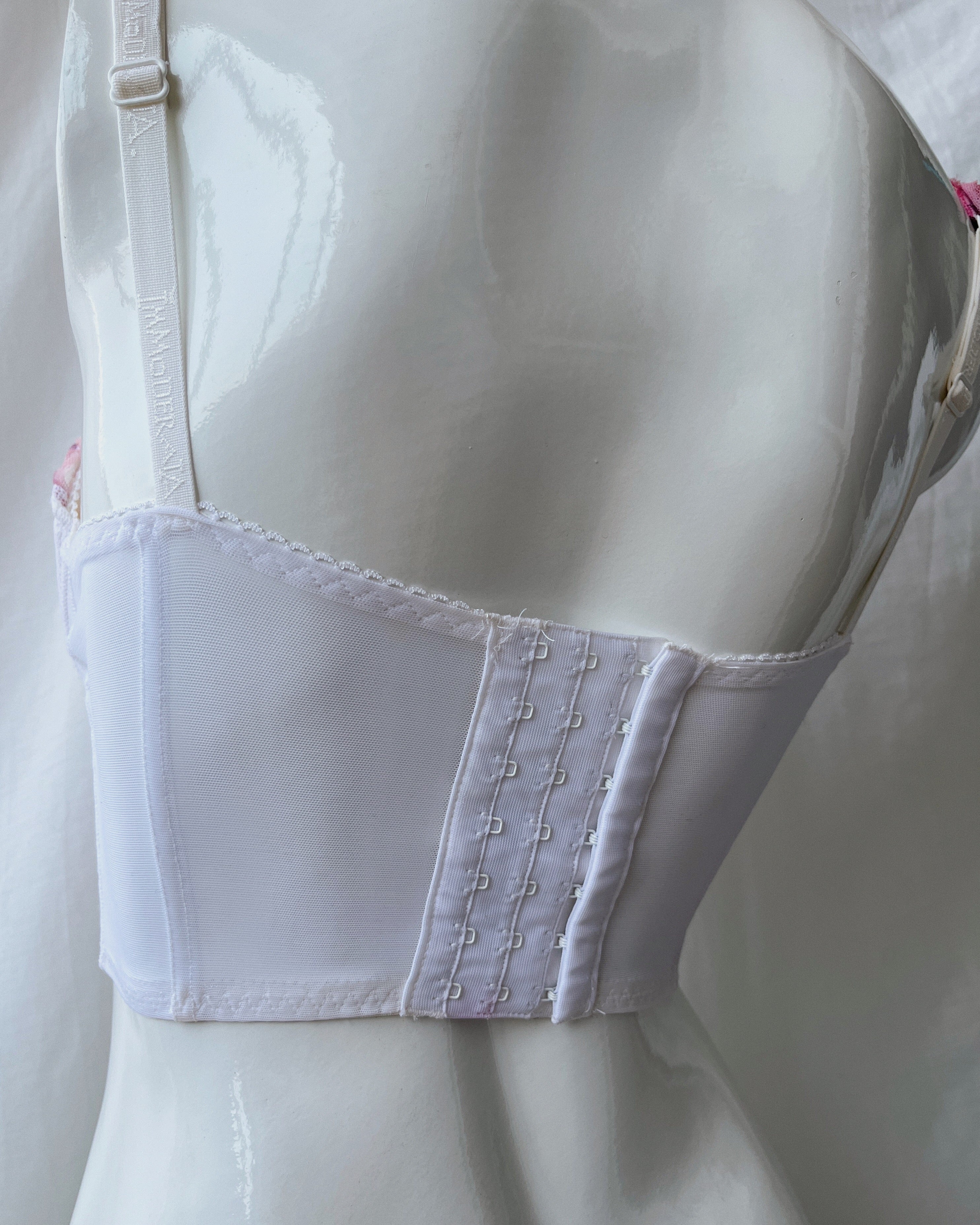 Floral mesh corset (2XS/XS)