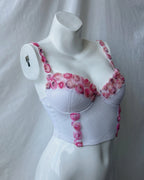 Floral mesh corset (2XS/XS)
