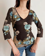 Vintage v-neck top (S)