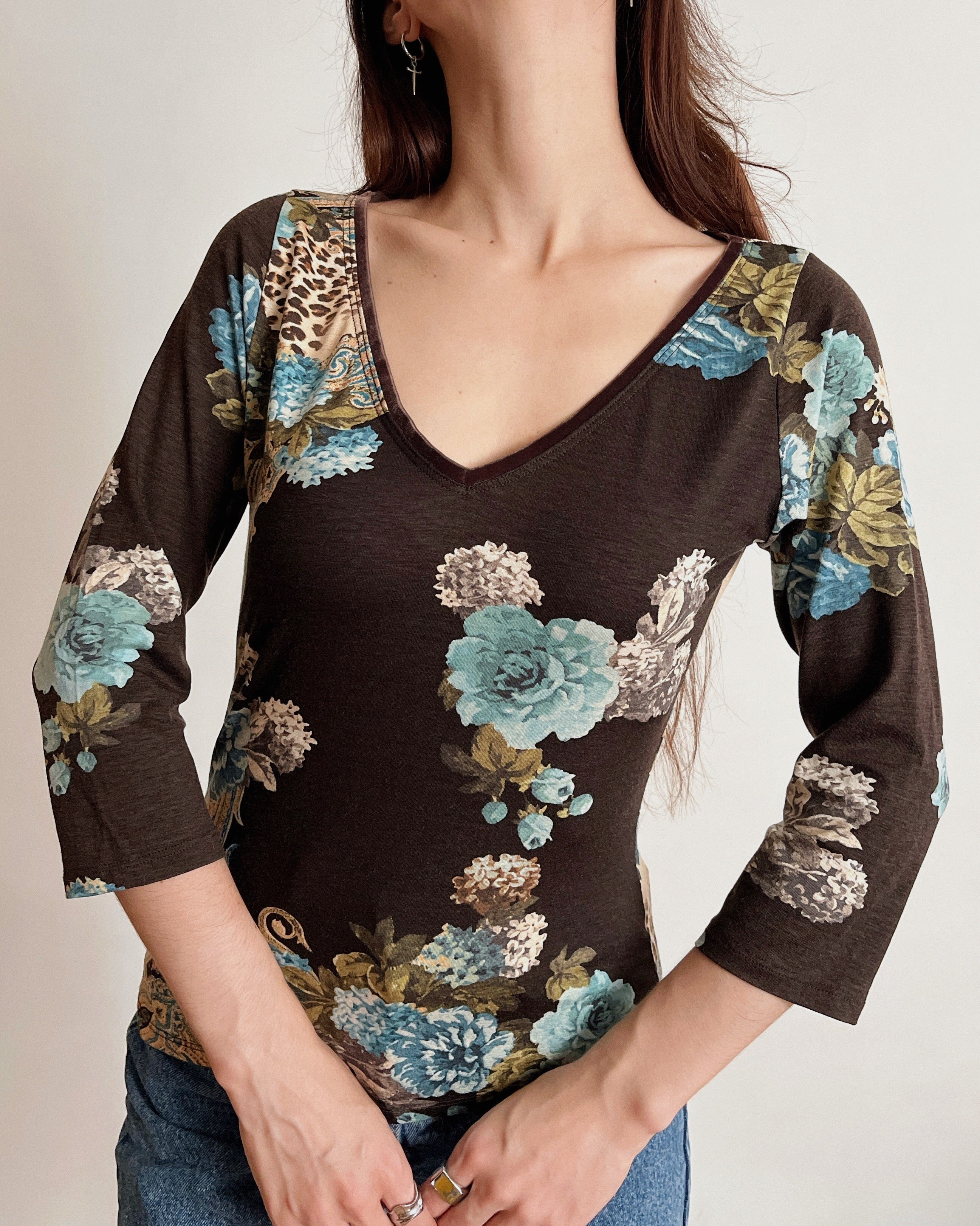 Vintage v-neck top (S)