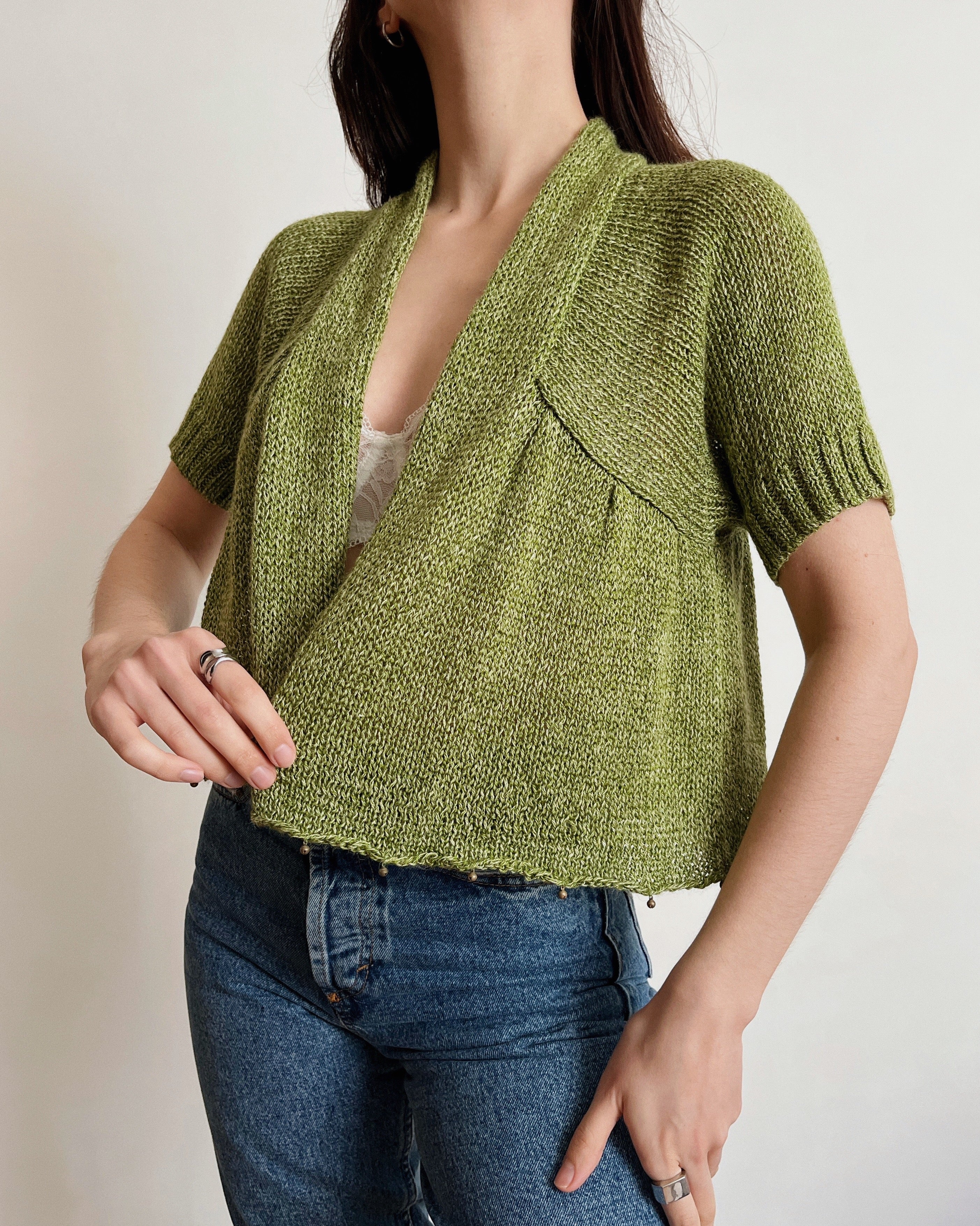 Green bolero (XS-M)