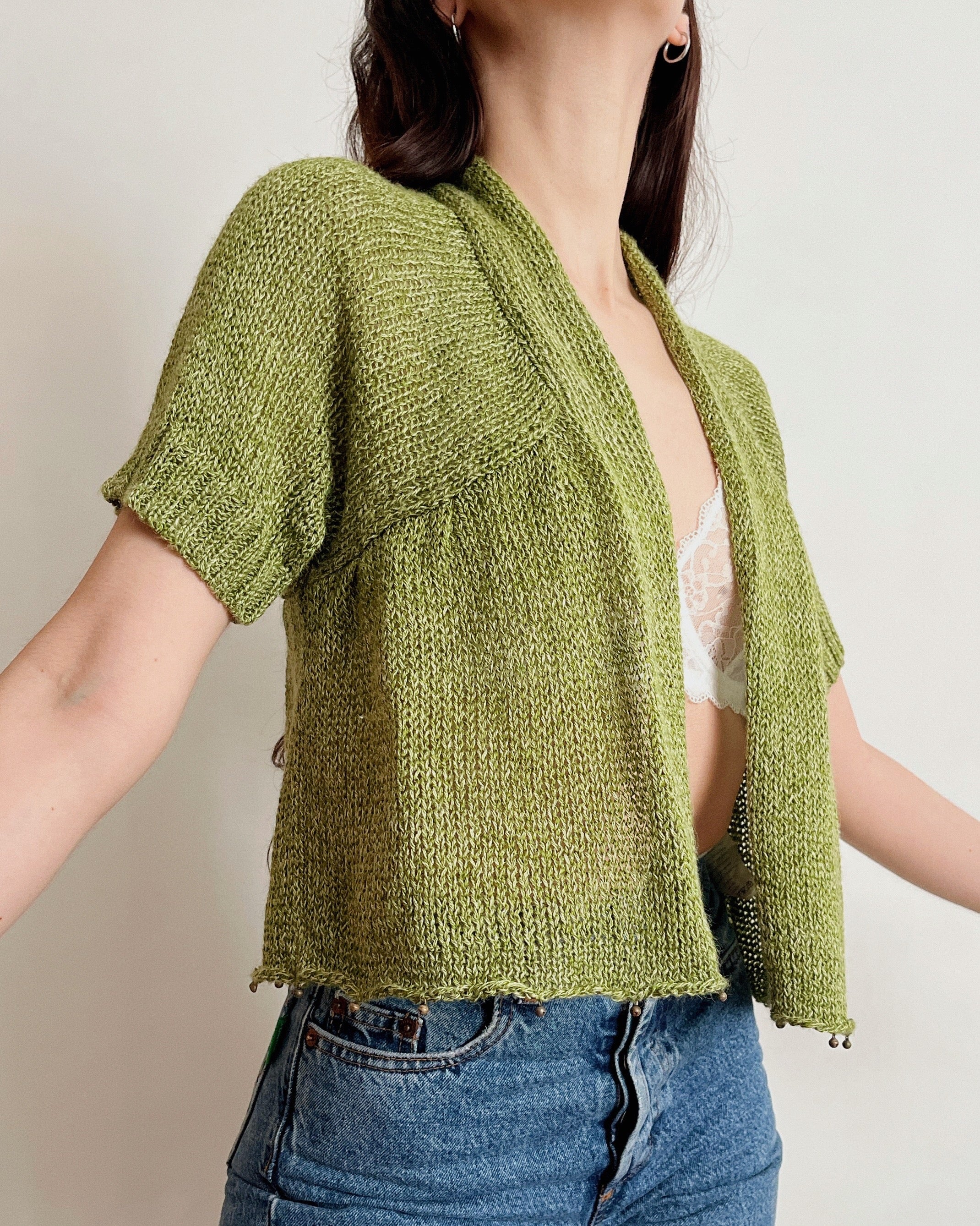 Green bolero (XS-M)