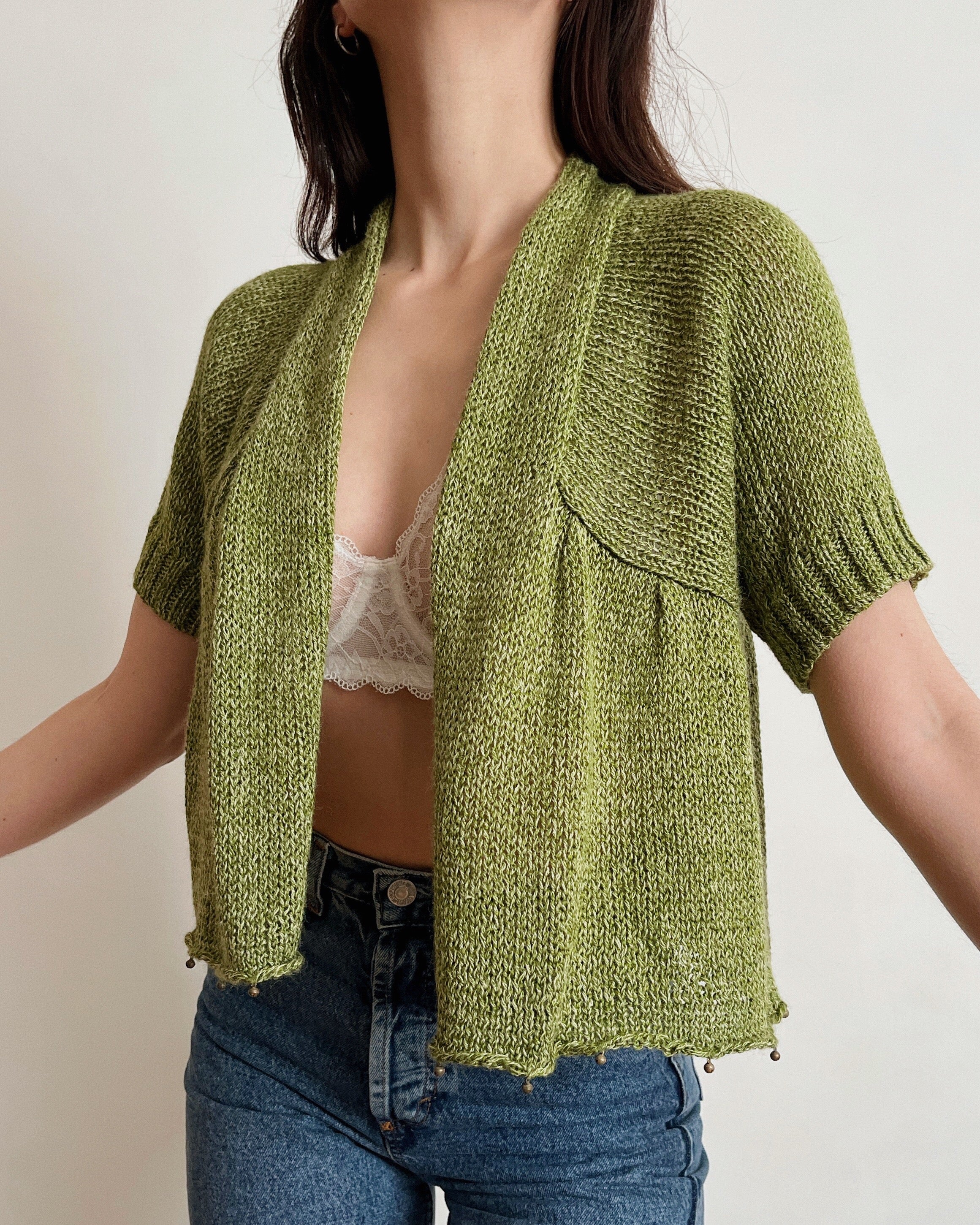 Green bolero (XS-M)