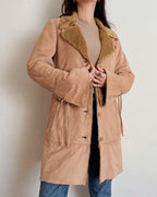 Long camel coat (XS)