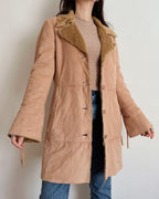 Long camel coat (XS)