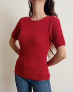 Silk/wool/angora top (XS/S)