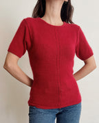 Silk/wool/angora top (XS/S)