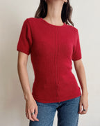 Silk/wool/angora top (XS/S)