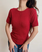 Silk/wool/angora top (XS/S)