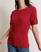 Silk/wool/angora top (XS/S)