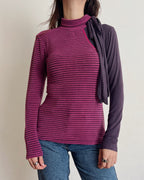 Asymmetric long sleeve top (S)