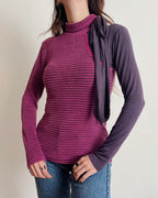 Asymmetric long sleeve top (S)