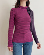 Asymmetric long sleeve top (S)