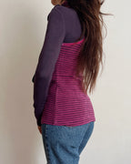 Asymmetric long sleeve top (S)