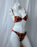Vintage plaid bikini (2XS/XS)