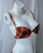 Vintage plaid bikini (2XS/XS)