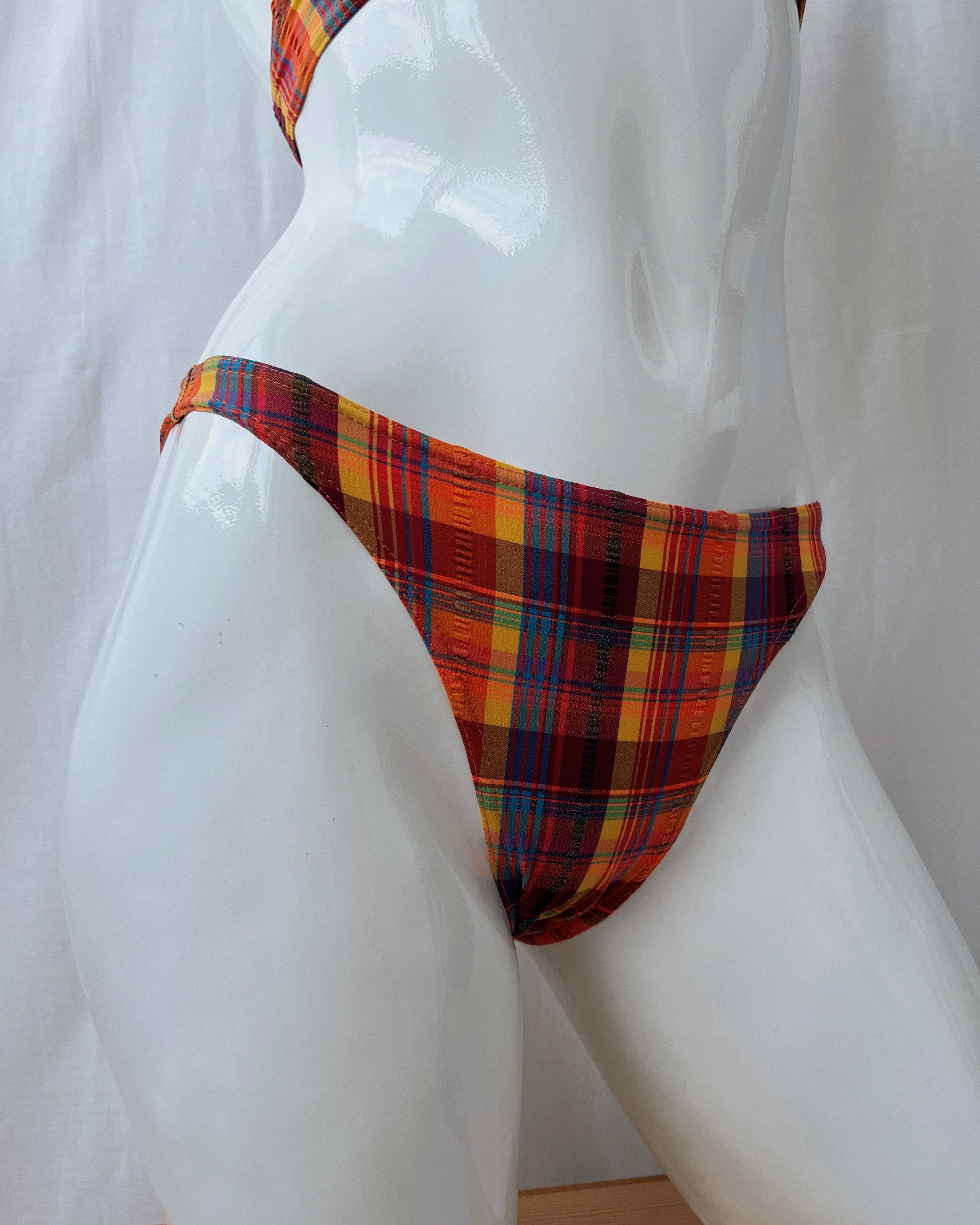 Vintage plaid bikini (2XS/XS)