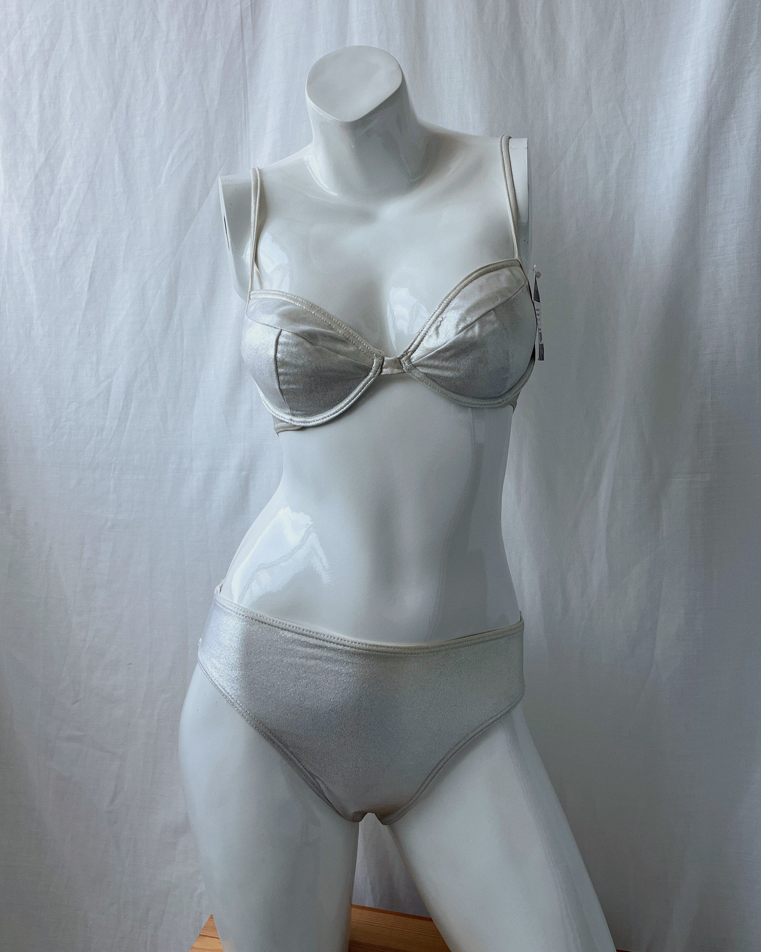 Deadstock silver bikini (XS)