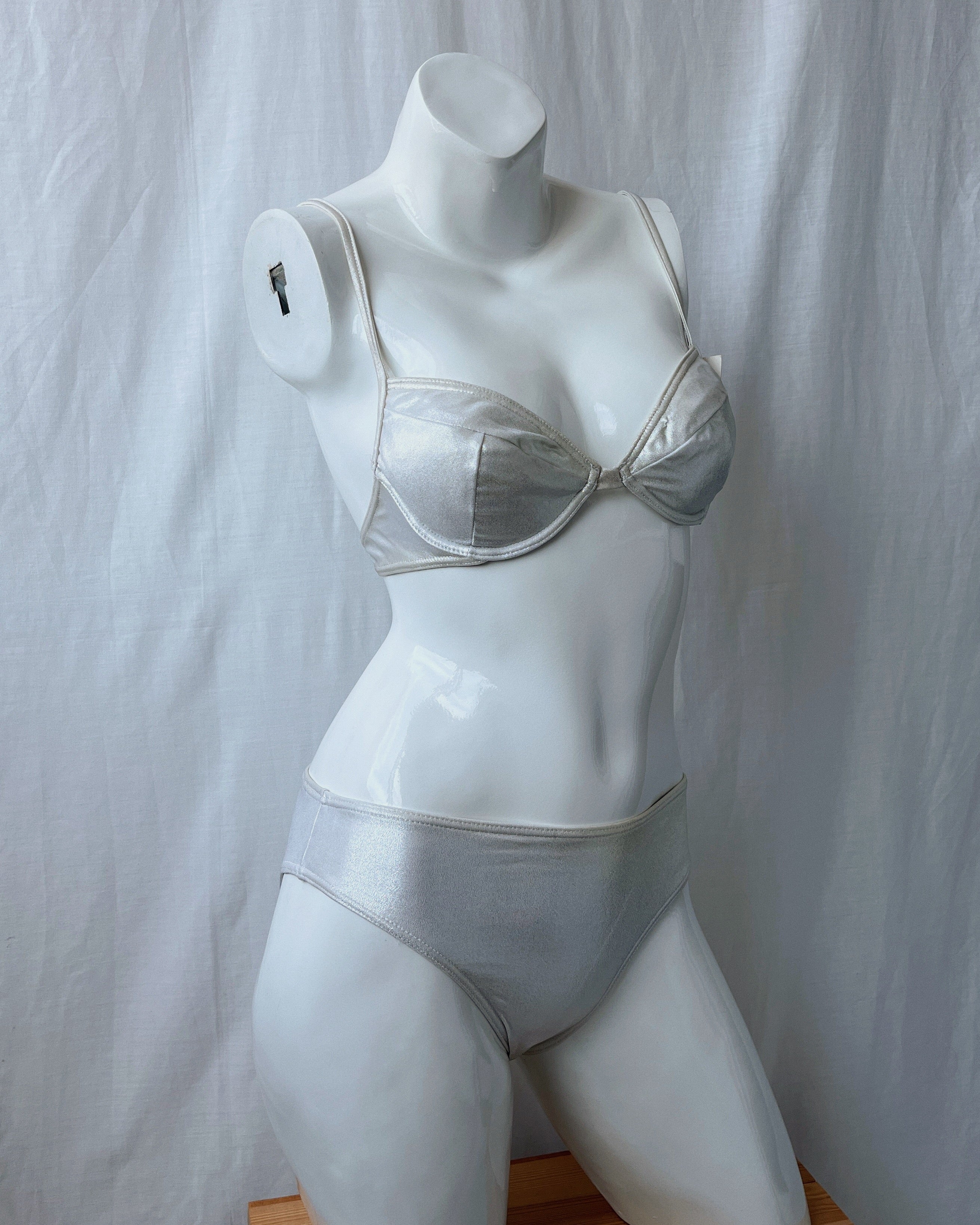Deadstock silver bikini (XS)
