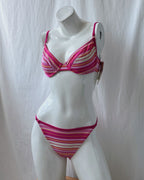 Deadstock pink striped bikini (XS/S)