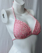 Deadstock pink leopard bikini (XS-M)